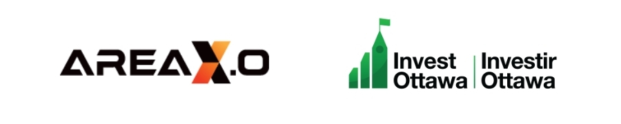 Area X.O logo and Invest Ottawa logo.