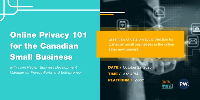 online privacy event banner