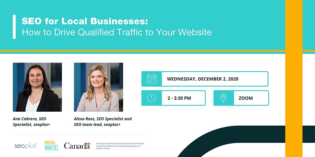 SEO for small business event banner