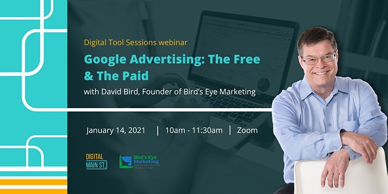 google ads free and paid event banner