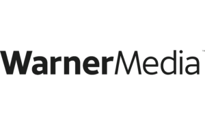The logo for WarnerMedia, which is black and white and uses a thicker font for Warner than media - although the two appear as one unified word, with the M being capitalized