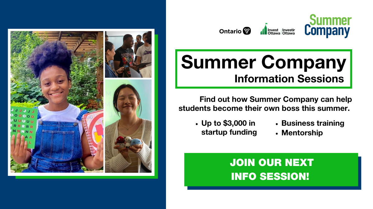 Summer Company Information Session (Virtual & InPerson) Invest Ottawa