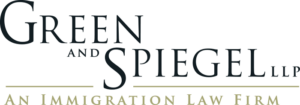 Logo for Green and Spiegel - with the text, Green and Spiegel - Immigration Law