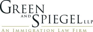 Logo for Green and Spiegel - with the text, Green and Spiegel - Immigration Law