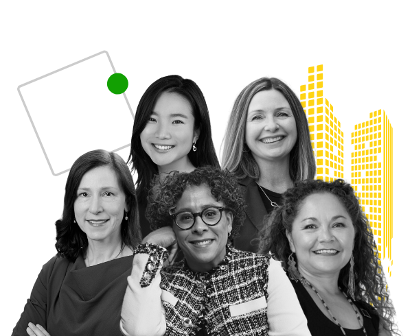 Yoobin Lee, France Hébert, Justine Hendricks, Denyse Nadon, Sarah Sedgman who are featured leaders for international women's month