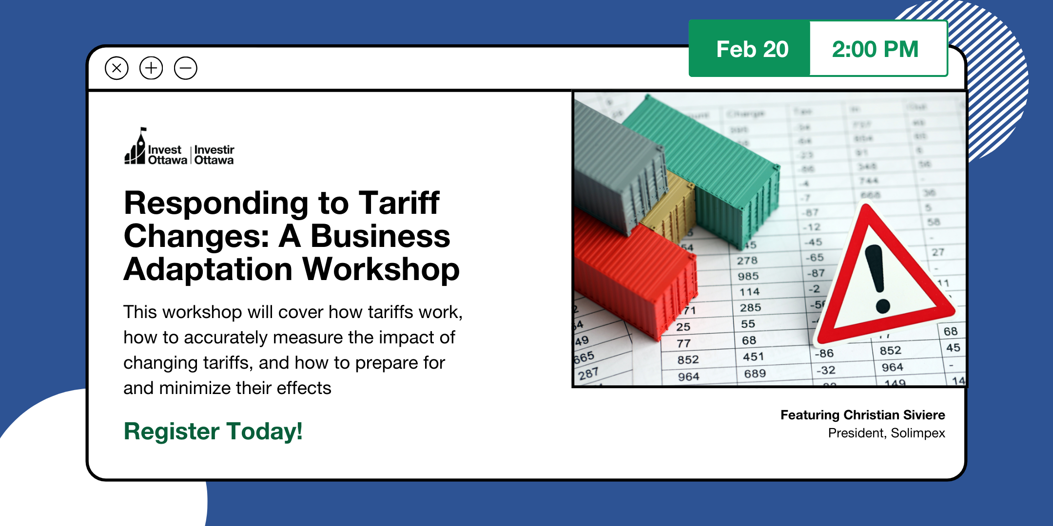 Responding to Tariff Challenges: A Business Adaptation Workshop (Virtual)