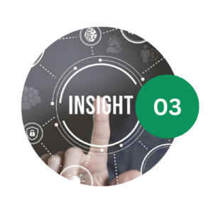 finger touching the word insight with the 03 laid over top