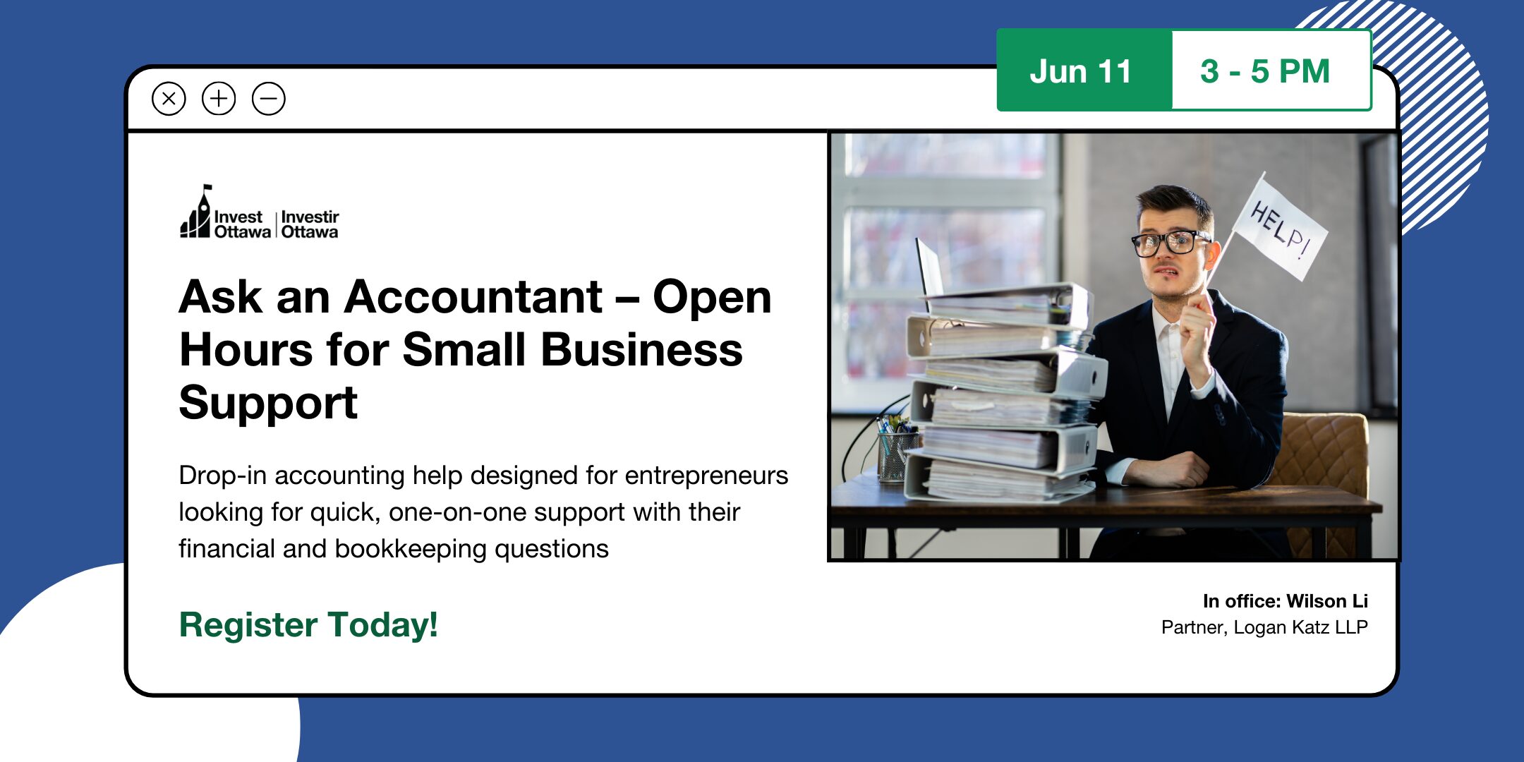 Ask an Accountant – Open Hours for Small Business Support (In Person)