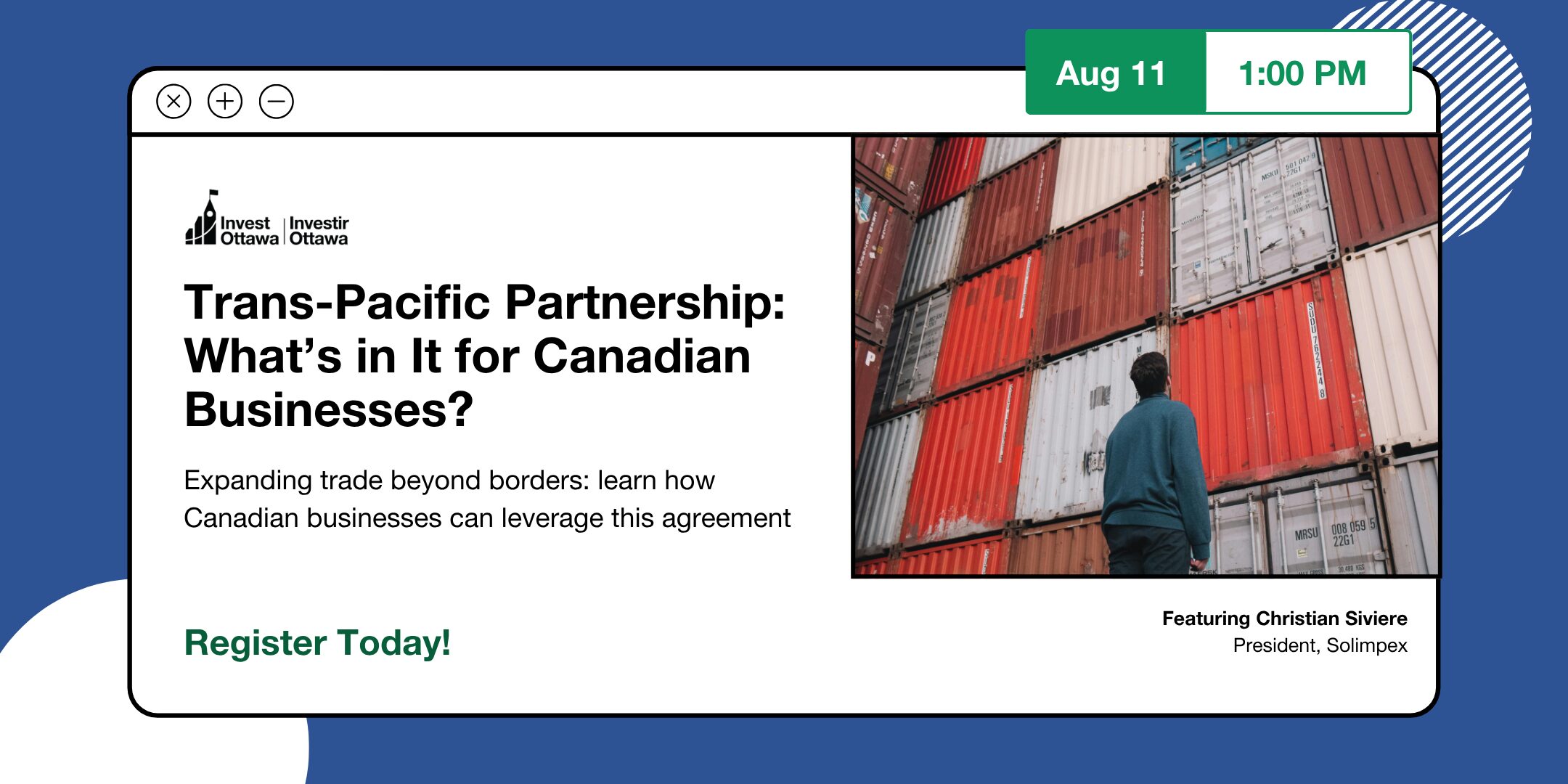 Trans-Pacific Partnership: What’s in It for Canadian Businesses? (In Person)