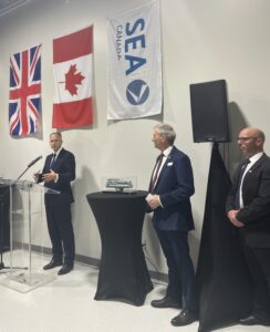 A speech from British High Commissioner to Canada Robert Tinline at the opening event for SEA Canada