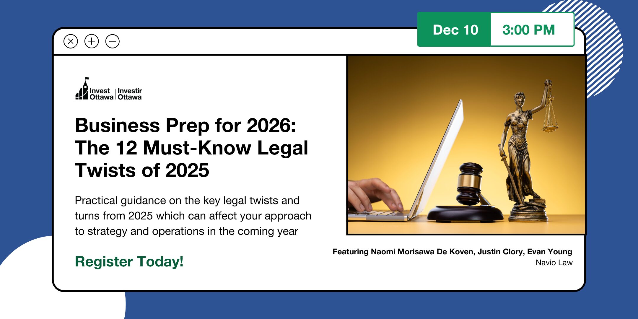 Business Prep for 2026: The 12 Must-Know Legal Twists of 2025 (Virtual)