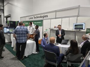 Larus representatives engage with attendees of CANSEC in 2025. 