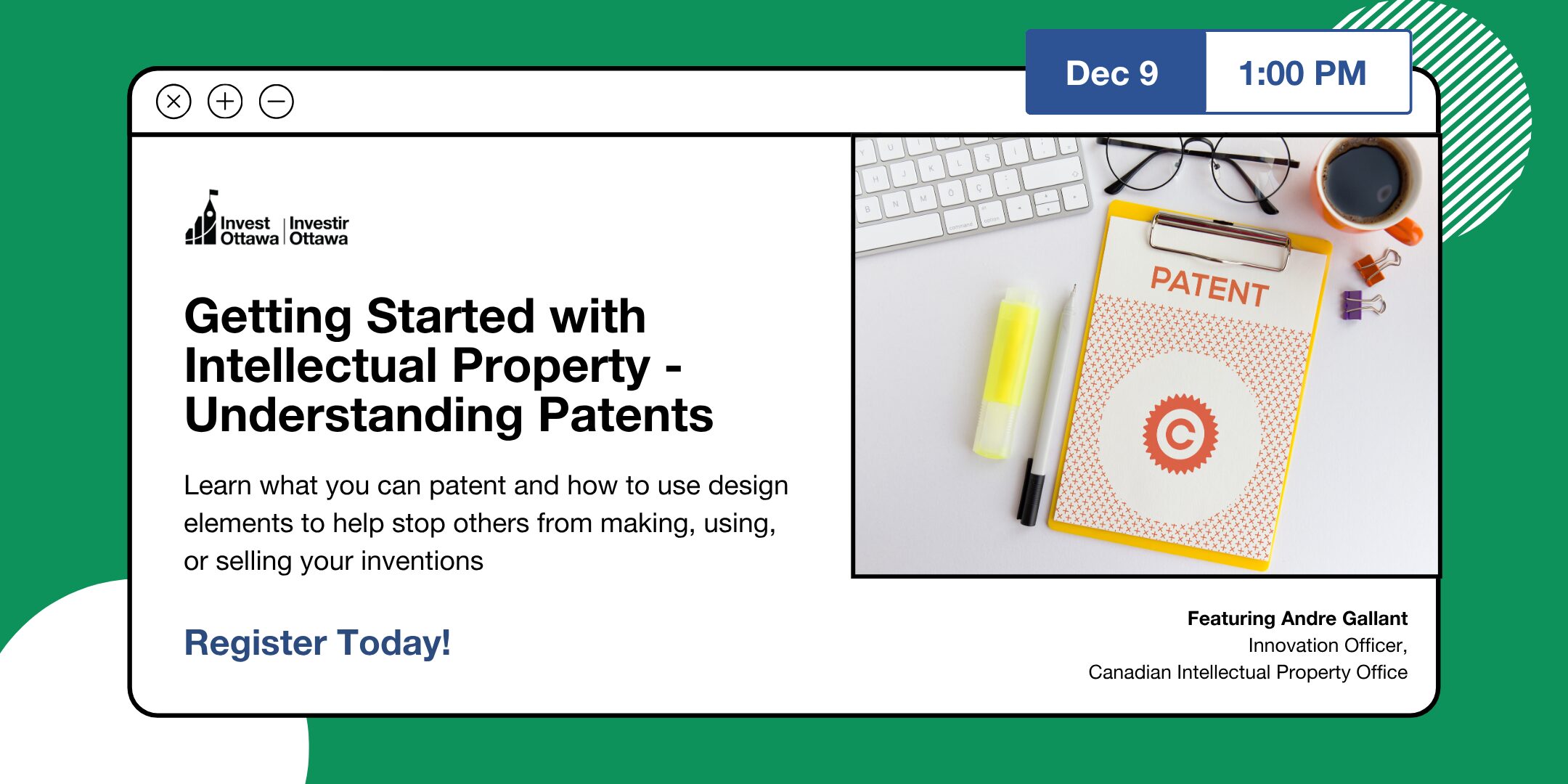 Getting Started with Intellectual Property – Understanding Patents (Virtual)