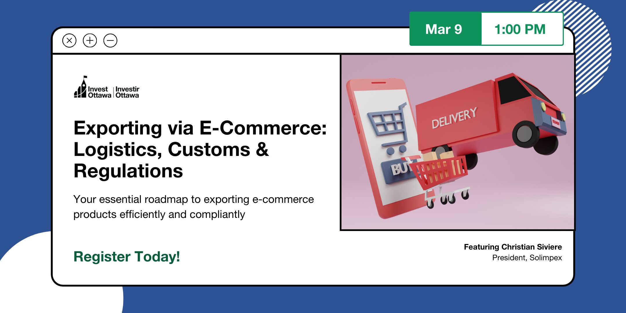 Exporting via E-Commerce: Logistics, Customs & Regulations (In Person)
