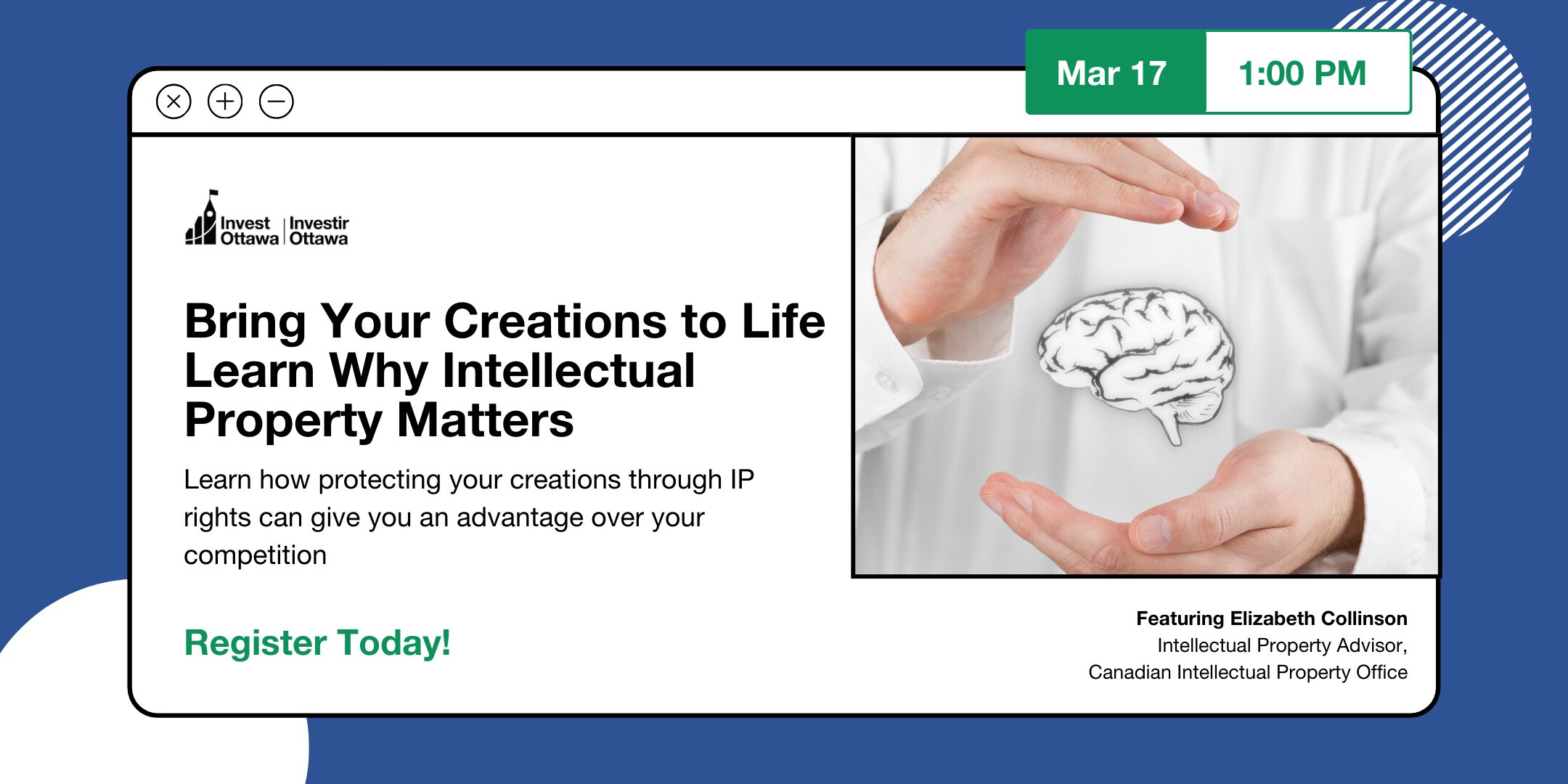 Bring Your Creations to Life – Learn Why Intellectual Property Matters (Virtual)