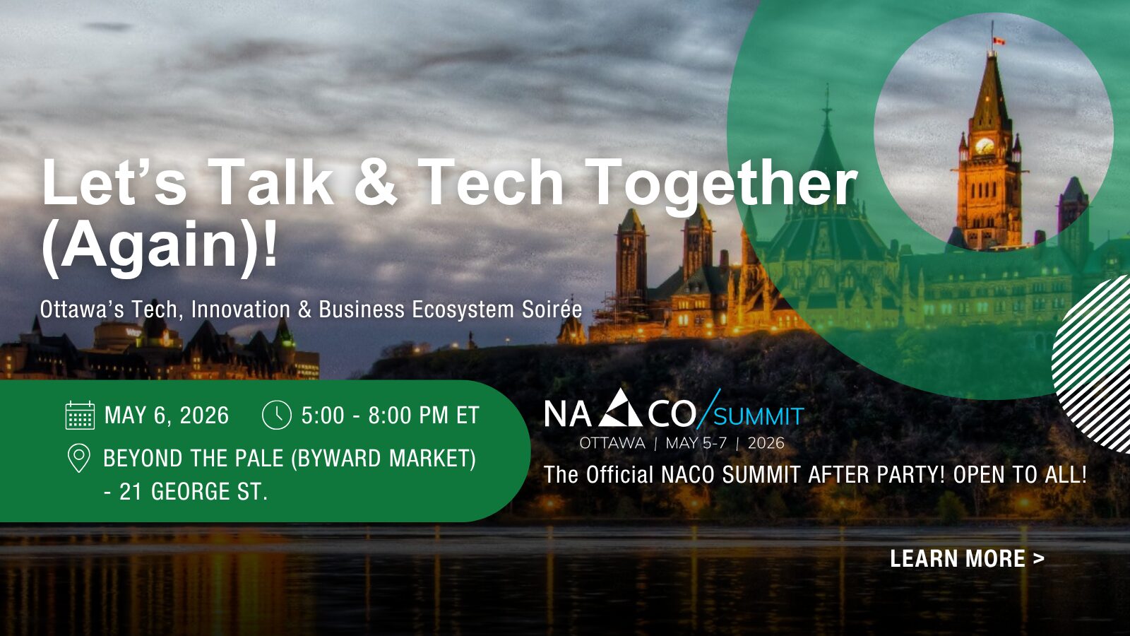 Let&rsquo;s Talk & Tech Together: Official NACO Summit After Party (Open to ALL!)