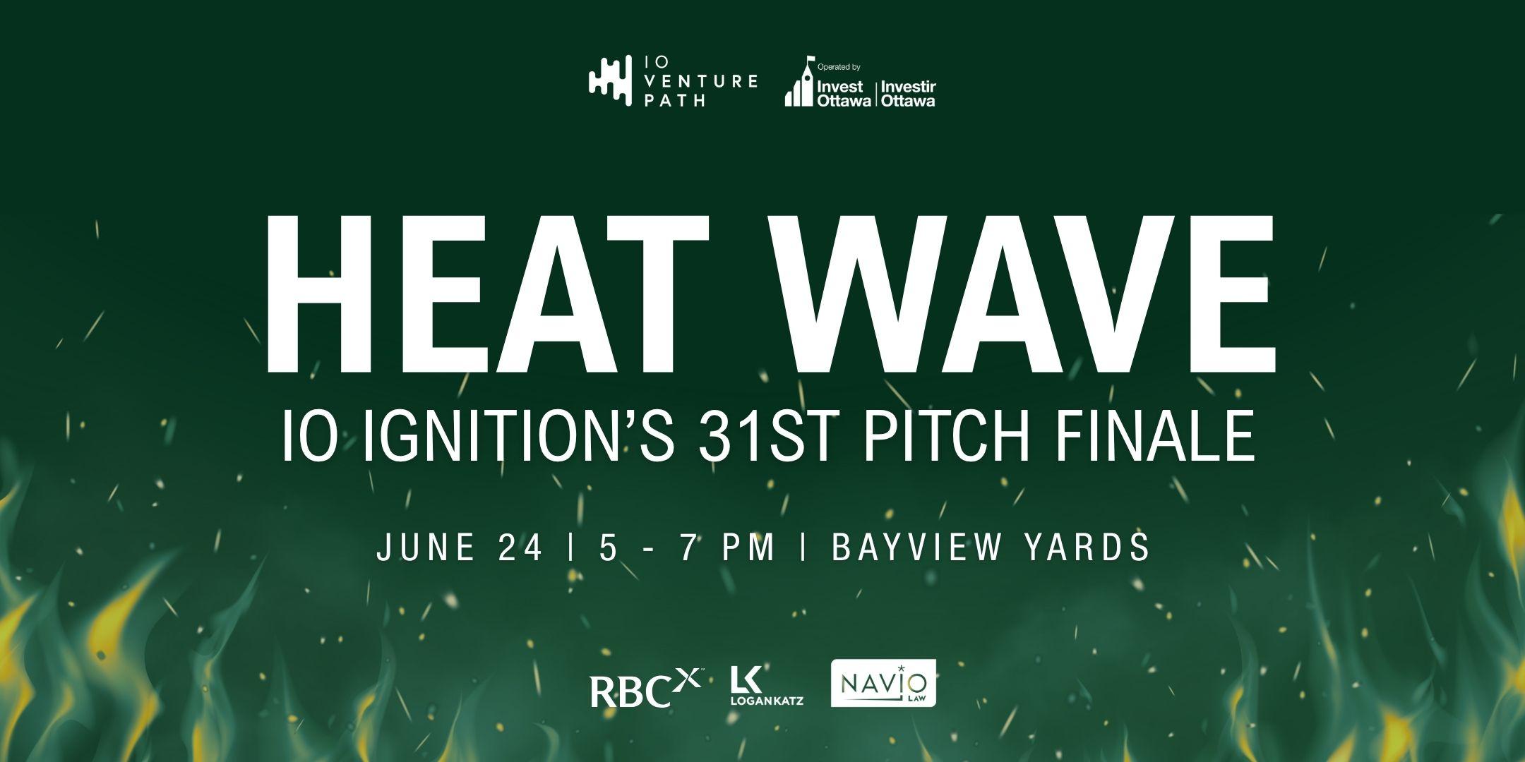 IO Ignition’s 31st Pitch Finale: Heat Wave
