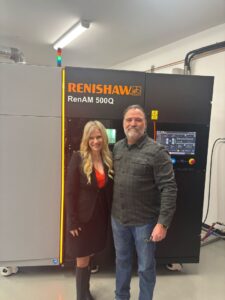 Invest Ottawa President and CEO Sonya Shorey with Frank Paquette, CEO at Millbrook Tactical Group Inc. 
