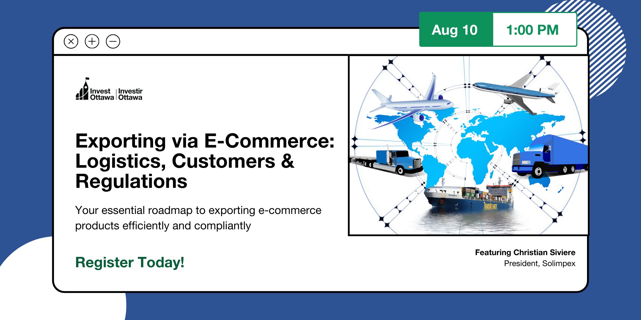 Exporting via E-Commerce: Logistics, Customs & Regulations (In Person)