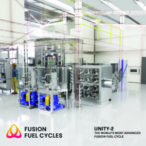 An image of Fusion Fuel Cycles' Unity-2 fusion fuel cycle.