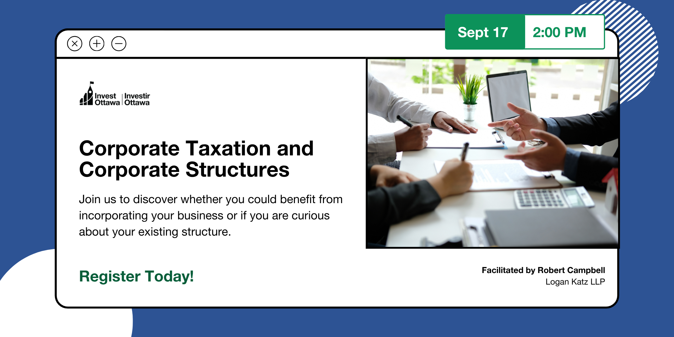 Corporate Taxation and Corporate Structures (Virtual)