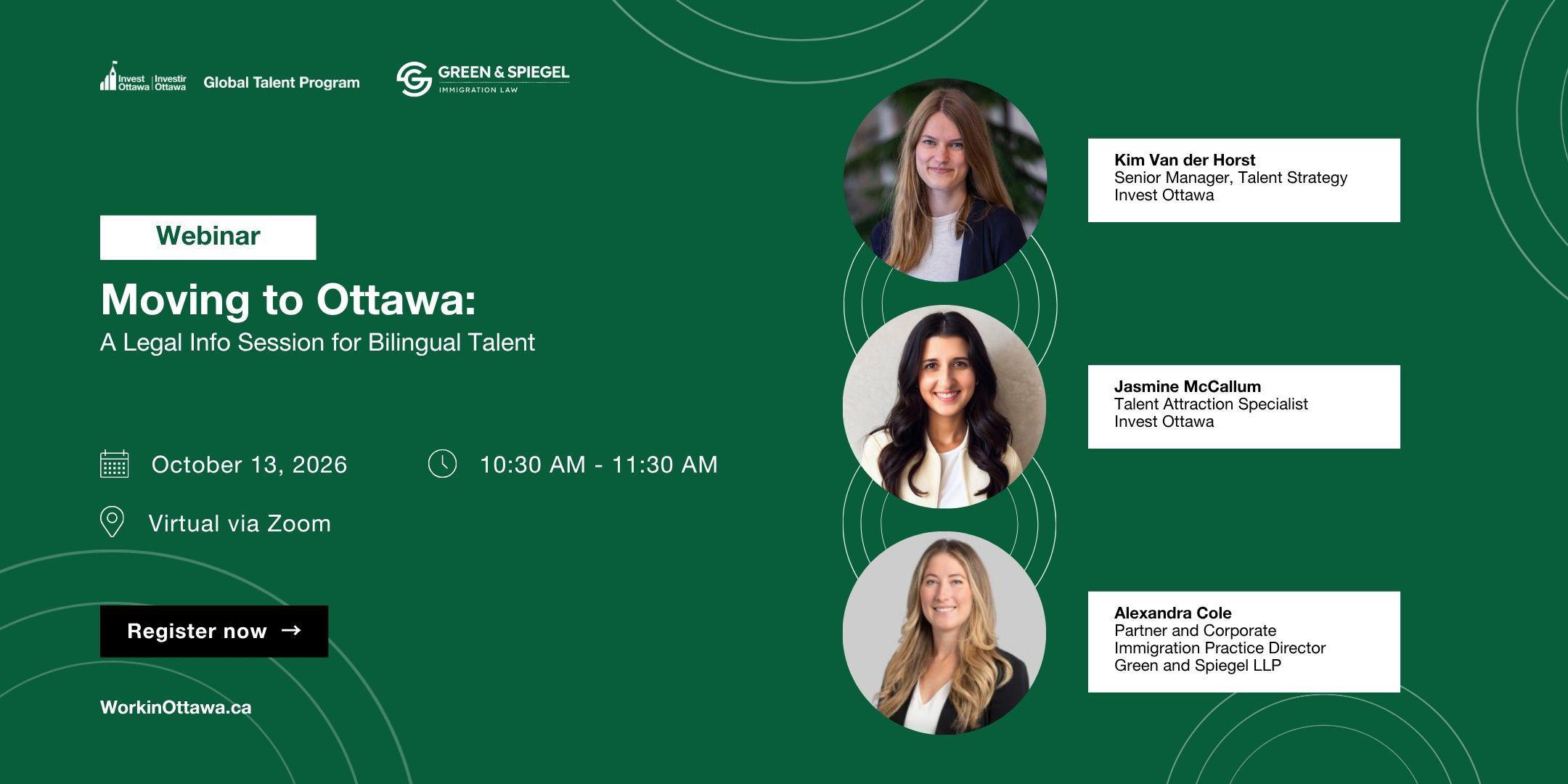 Moving to Ottawa: A Legal Info Session for Bilingual Talent
